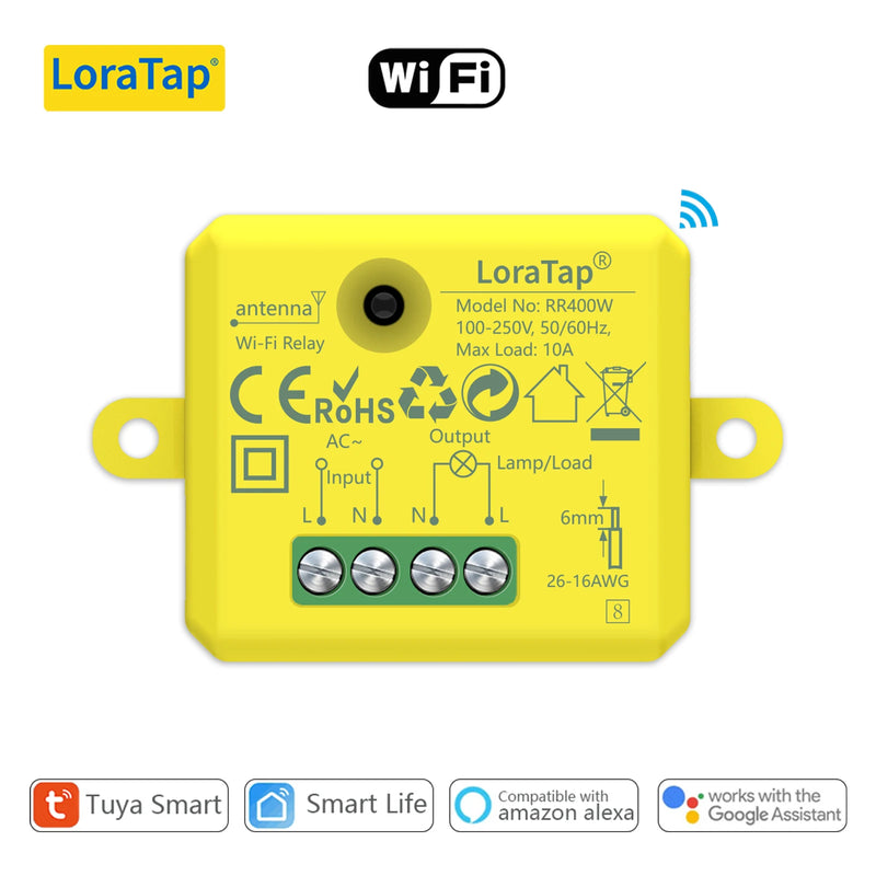 LoraTap Mini DIY Module Wifi Light Switch Wireless APP Remote Control Switch 220V Smart Home Electrical Switches
