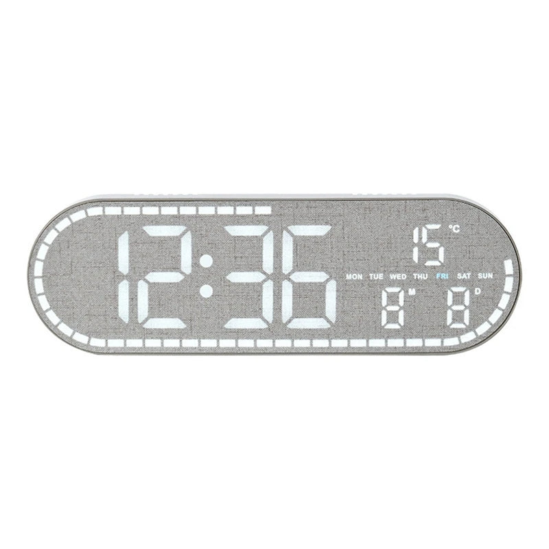 Large Digital Wall Clock Temperature and Date Week Display Electronic LED Table Alarm Clocks Brightness Adjustable 12/24H Format