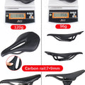 ELITA ONE MTB/Road Bike Saddle 240*143mm Carbon Fiber Super Light Leather 96g