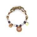 Fashion Colorful Pet Braided with Bells Cat Neck Chain Adjustable Cat Puppy Collar Chihuahua