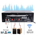 Woopker Amplifier Bt 298 Pro Home Theater Amplifier Karaoke Dual Channel Stereo Bluetooth 5.0 Maximum 800W RMS 45w+45w