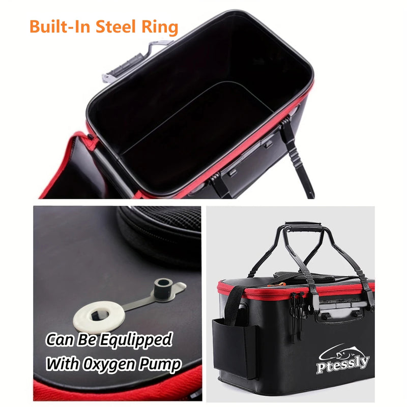Portable EVA Fishing Bag, Foldable Bucket, Live Fish Box | SAMAG