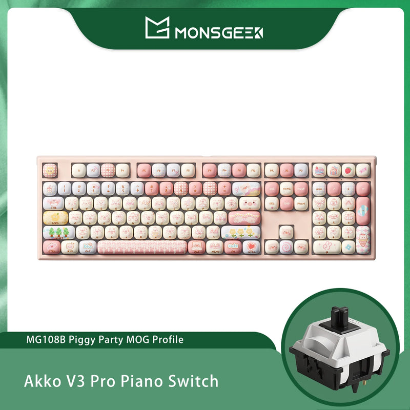 Akko MonsGeek MG108B Bun Wonderland Wireless Mechanical - Visuel 18 | SAMAG