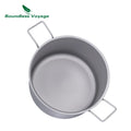 Boundless Voyage 1.2L 1.8L 2.4L Titanium Pot 0.7L Camping Kettle Cookware Outdoor Portable Stackable Ultralight Cooking Mess Kit
