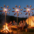 360° Rotating Garden Windmill Wind Chime Outdoor Solar-Powered Windmill Decor Perfect for Backyard Lawns Housewarming Gift