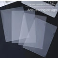 10 Pcs L-shaped Folder Plastic PP Transparent Single-Page Folder A4 Two-Page Set Office Document Storage and Organization