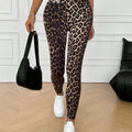 Women High Waist Leopard Print Leggings Stretch Slim - View 4 | SAMAG