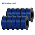 KINGROON 22LBS PETG or PLA filament 3D Printer Filament 10 Rolls 1KG 1.75MM Eco-Friendly Good Toughness Mix Color Free Shipping