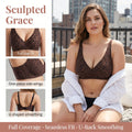 1Pcs Leopard Print Seamless Wireless Bra, Full Coverage Push Up Bralette, Anti-Sagging Breathable Soft Thin Cup for Sports Yoga Daily
