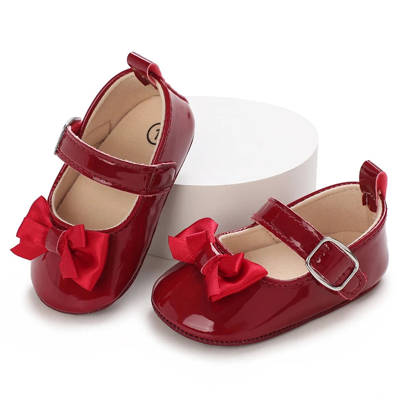 0-18 Months Red Girl Boy Newborn Baby Christmas Cute Cartoon Cotton Shoes Soft Sole Toddler Infant Walking Shoes