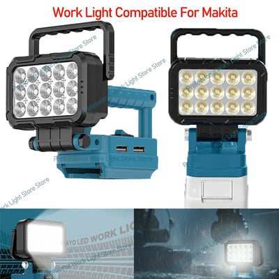 LED Work Light For Makita 18V Battery Cordless Camping | SAMAG