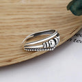 VENTFILLE 925 Sterling Silver Geometric Multilayer Round Bead Ring Female Fashion Punk Temperament Prevent - Visuel 9 | SAMAG