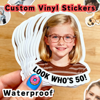 Custom Stickers PVC Waterproof Die Cut Vinyl Face Labels | SAMAG