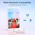MECHEN 16GB Android 9.0  MP3 Player  with Bluetooth and WiFi， with Spotify，Audible，Pandora， Up to 512 GB (White)