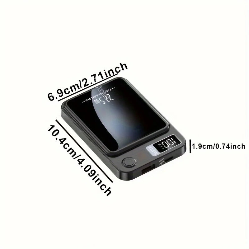 22.5W Portable Charger Wireless 500000mAh Magnetic Power Bank Fast Charging External Battery for IPhone Xiaomi Mags Power Bank