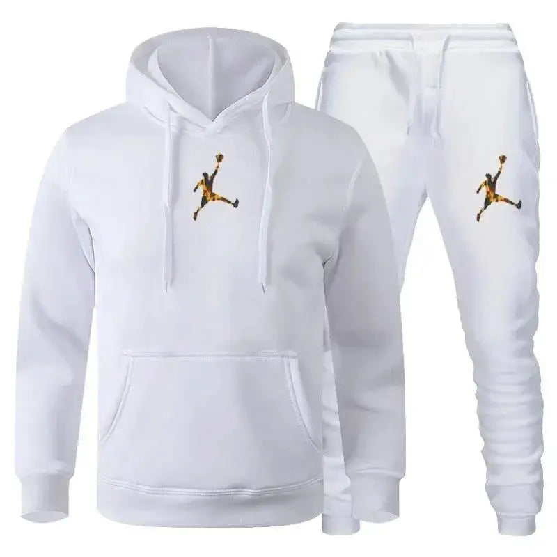 Pull à capuche et pantalon de jogging pour hommes et femmes ensemble deux pièces costume sportif hip hop - View 3 | SAMAG