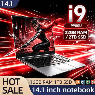 Intel i9 9900 Ultra Slim 14.1 Inch Laptop 32GB RAM 2TB | SAMAG
