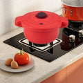 Microwave Pressure Cooker Food Grade PP Anti Scald Handle for Vegetables Kitchenware Fireless Rice Steamer Soup Pot Cooking Pot