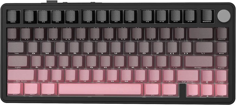 ATTACK SHARK X85 Wireless Mechanical Gaming Keyboard,TKL 82 Keys,Gasket Structure,Knob,RGB Hot Swappable Custom Keyboard