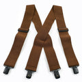 Deepeel Fashion 5cm Wide Adults Men's Suspenders Adjust Elastic Strap X - type 4 Clips Male Braces - Visuel 10 | SAMAG