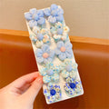 10Pcs/Set Flower Elastic Hair Ties Lovely Boutique Large Flower Rubber Bands Sweet Ponytail Holders Baby Girls Hair Accessories