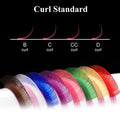 NAGARAKU Mix Color Eyelashes Make up High Quality Soft Natural Synthetic Mink Rainbow Eyelash Extension Supplies  8 Colors Mix