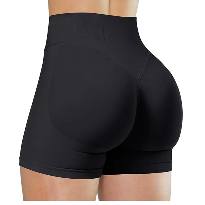 Women's Seamless High Waist Gym Shorts Butt Lifting Slim Fit High Elastic Yoga Shorts for Fitness Training Running & Cycling