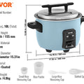 SucceBuy 8L 10L 13L Commercial Rice Cooker with Aluminium Nonstick Inner Pot 24-Hour Keep Warm for Restaurant Buffet