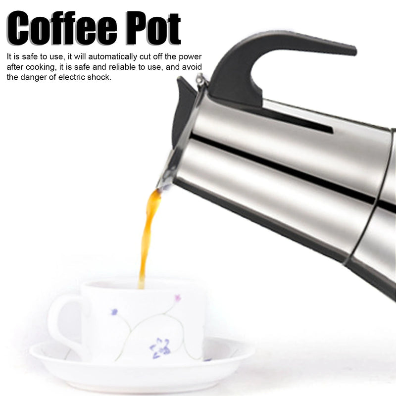 300ml Stainless Steel Electric Coffee Pot Household Coffee Maker Kettle for Home