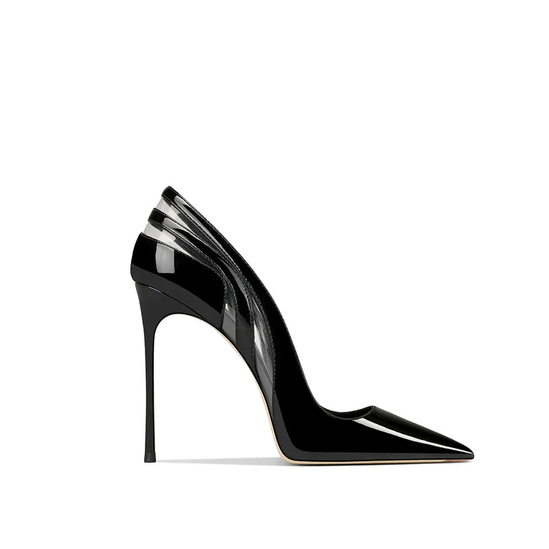 2026 Spring and Autumn New Women's High Heels Lacquer Leather Pointed Fine Heels Fashion Formal Women's Shoes