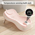 Portable Collapsible Baby Bath Tub | Smart Temperature Display | Soft Skin-Friendly Mesh for Infant Safety & Comfort