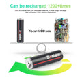 Soshine Original 2600mWh AA Rechargeable Batteries 2A 1.5V USB Lithium Battery Low Self-discharge1200 Times Cycle Li-ion Battery