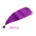 48Pcs Women's Colorful Synthetic Hair Extensions Set 38 Colors Tinsel Wig 26 Colors Feather Extensions Tool Kit for Hairdressing