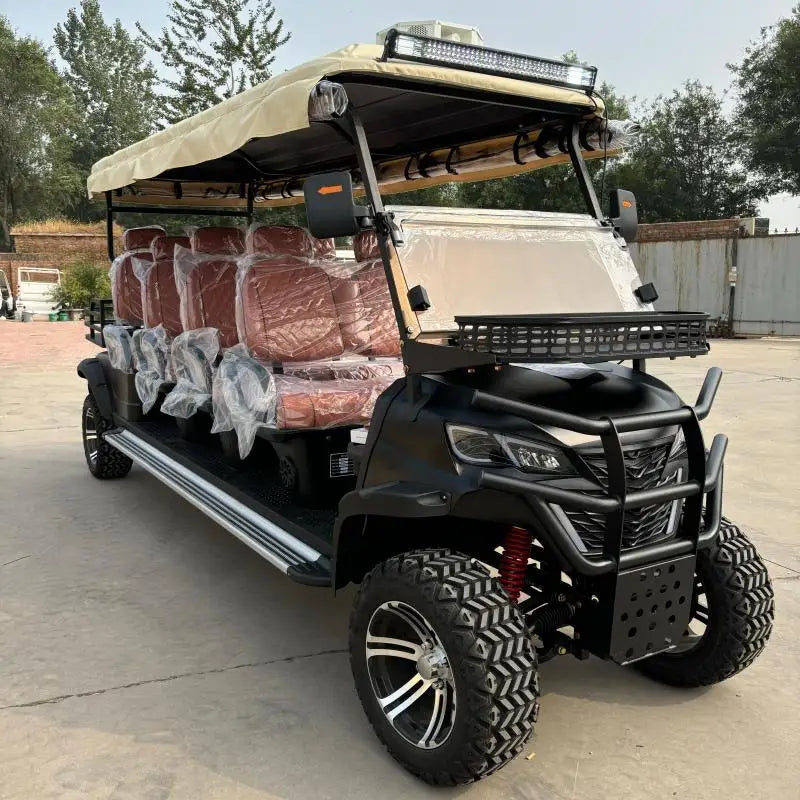 4 Wheel New Design Street Legal 4 Seater 72V Lithium Battery Golf Carts New Arrival Golf Carts 5KW AC Motor Electric Golf Carts