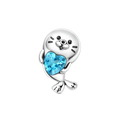 925 Sterling Silver Ocean Theme Charm Beads For Women Blue Wave Dolphin Seashell Compatible Summer Beach Vacation Jewelry