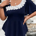 Plus Size Summer European and American Style Shirt - View 4 | SAMAG
