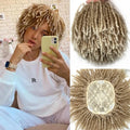 Synthetic Dreadlock Braided Half Wig Black Brown Blonde Grey Soft Faux Locs Natural Style Cosplay Costume Party Daily Anime Wigs