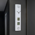 Large Wall Clock Room Modern Design Wood Silent Clock Ornaments for Home Interior Decoration Wall Clocks with Date Temperature