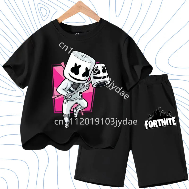 Fortnites Series T-shirt Shorts Suit for Children Hot | SAMAG