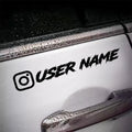 1PC Custom Car Sticker Instagram Cool Fonts Waterproof DIY Vehicle Window Motorcycle Bicycle Scooter Helmet Durable Vinyl Decals