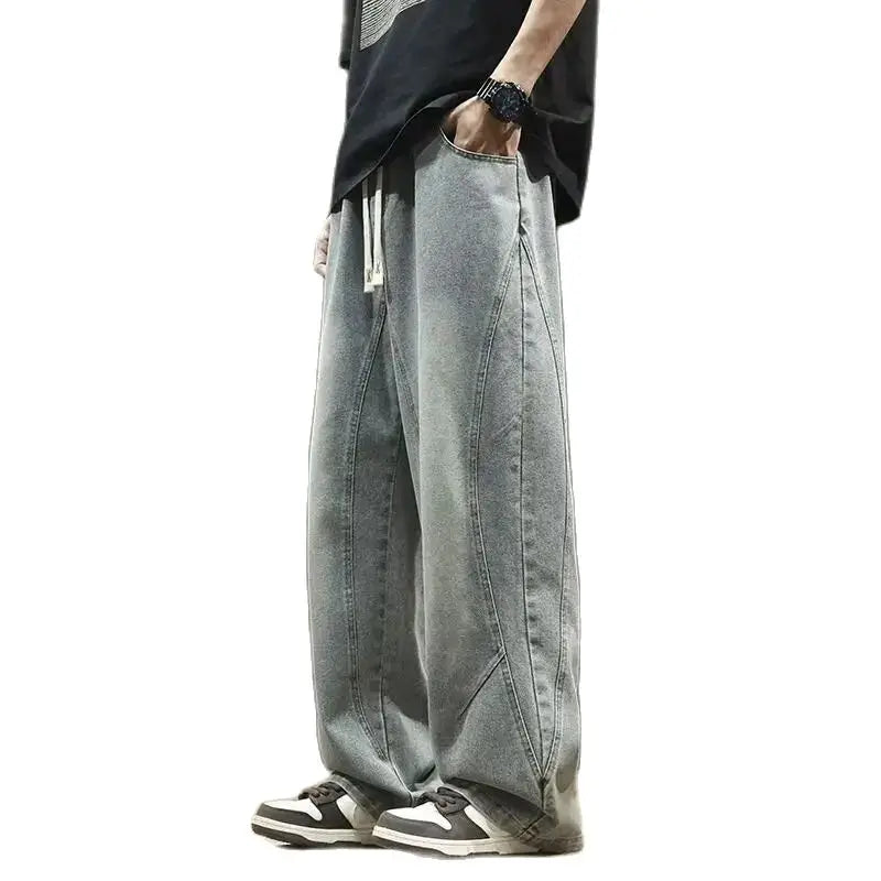 Teenage spring straight leg jeans for boys loose casual | SAMAG