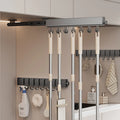 Multi - Purpose Sliding Hook Rail Top Mount Side Self Adhesive Drilling Dual Use Aluminum Stainless Steel Cabinet | SAMAG