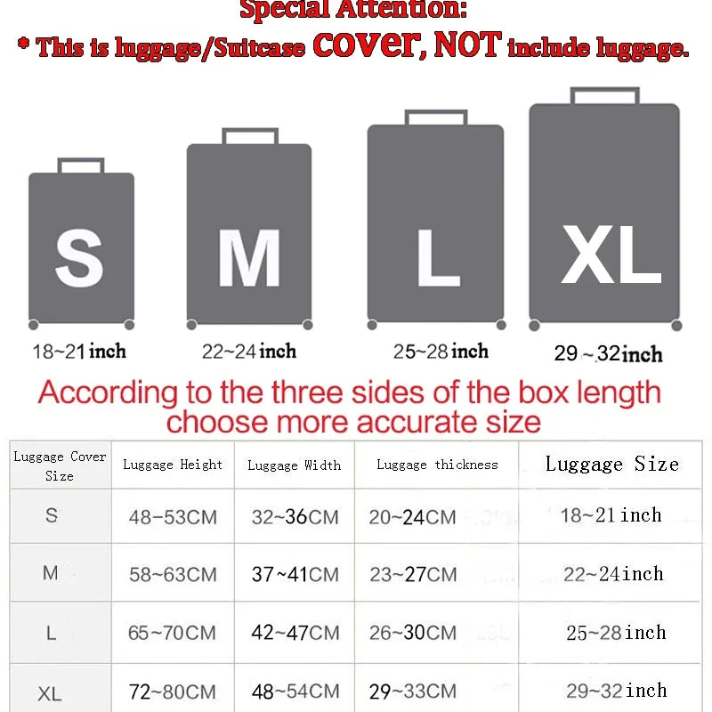 Customize Your Image / Name / Logo Luggage Cover Travel Accessories Elastic Suitcase Protective Covers Anti-dust Case Cover