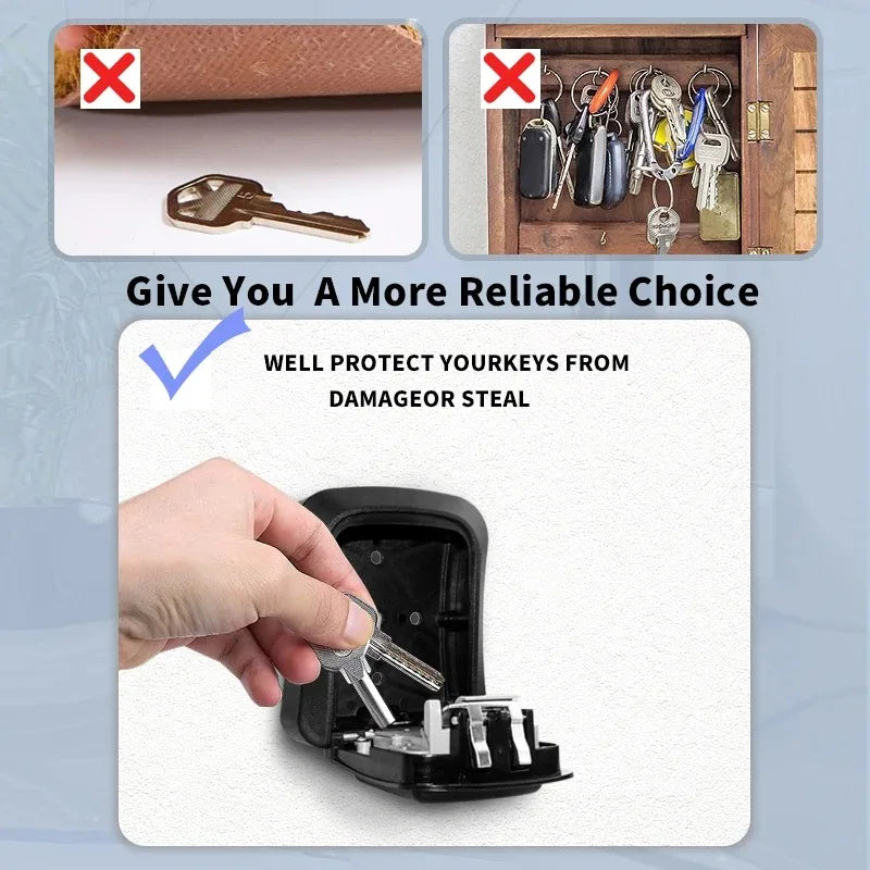 Tuya TTLock APP Key Box Outdoor IP65 Waterproof Smart Password Anti - theft Safe Security Intelligent Metal - View 2 | SAMAG