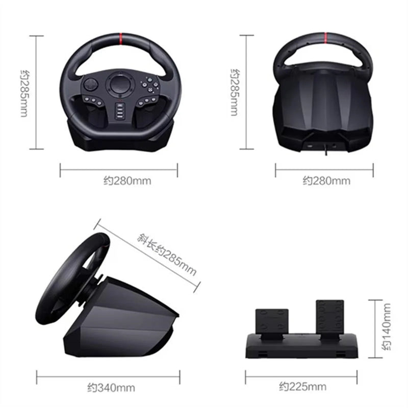 900 Degree Game Steering Wheel Computer Games Console Host Machine Driving School Learn Simulator Play Racing Car Gameing Rocker