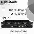 Professional Digital Power Amplifier 4x1800W Class D Audio DJ Pre-Subwoofer Amp 2/4 Channel Line Array Speaker Sound Amplifier