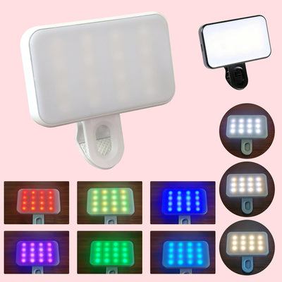 Portable Mini Selfie Fill Light Rechargeable 3 Modes | SAMAG