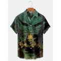 Summer Men's Hawaiian Shirt Movie Figures Horror Vintage | SAMAG