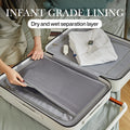 Mixi Gorgeous Wide Handle Suitcase 24" Travel Luggage Rolling Wheels Women Men 20" Carry On Cabin Hardside Patent Design M9276