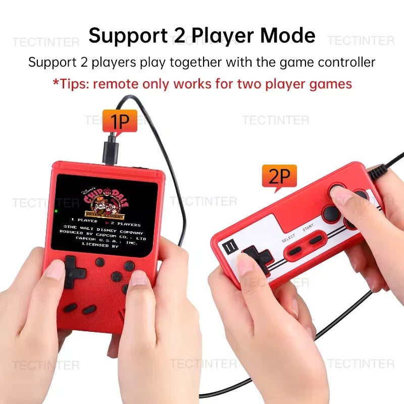 Retro Portable Mini Handheld Game Player 2.4 Inch 8 Bit Video Game Console with 500 Built-in Games Kid-Friendly Gameboy Gift.